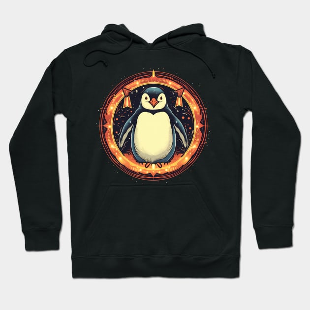 Penguin in Ornmament, Love Penguins Hoodie by dukito